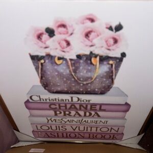 Floral Designer Handbag Art Print